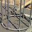 switch yard construction: metal pipes drying in the sun