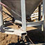 switch yard construction: cement is poured to build structure