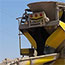 switch yard construction: large cement truck fills hole