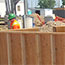 switch yard construction: wooden siding is built around pipes