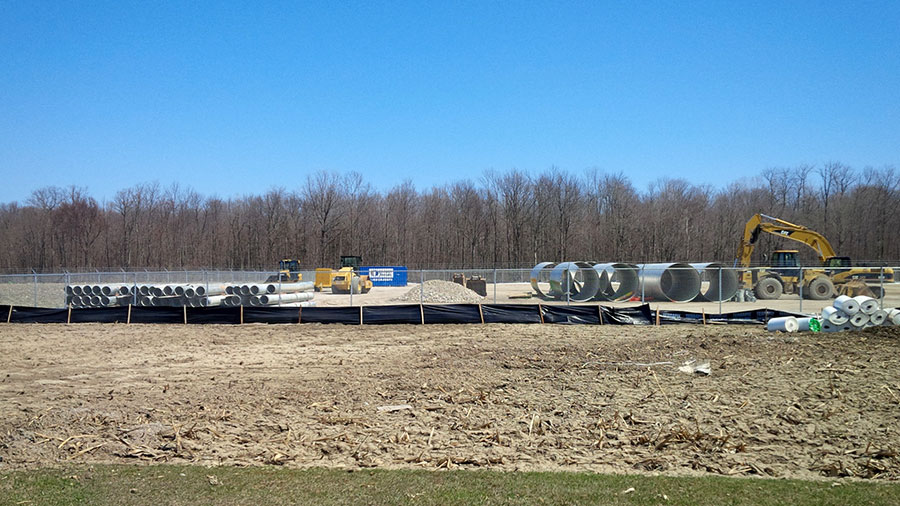 construction site: building in progress